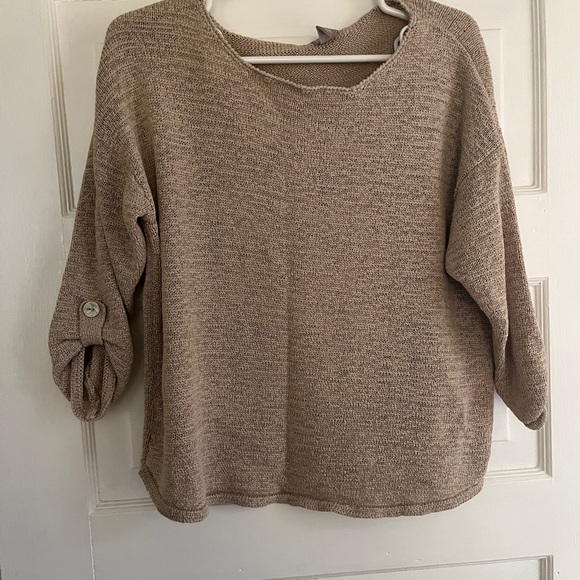 Chico's Beige Women's Crew Neck Sweater - Picture 1 of 9